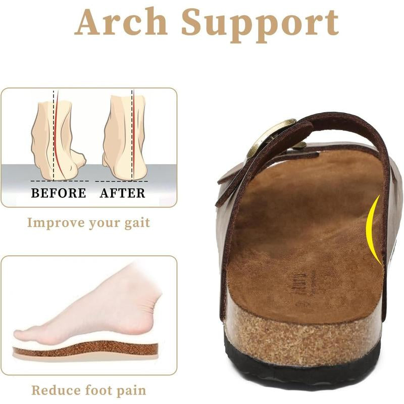 Slides Buckle Slip-On Summer Open Toe Beach Sandals