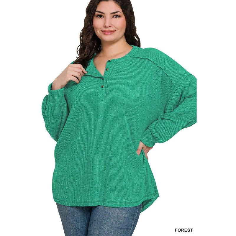 All Day Ease Henley Sweater
