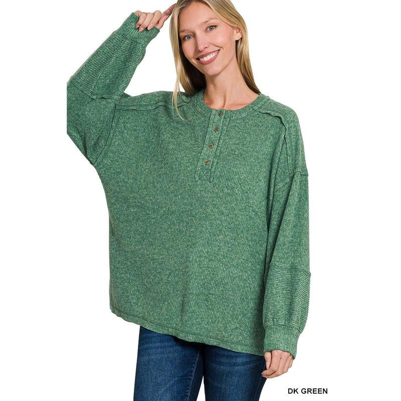 All Day Ease Henley Sweater