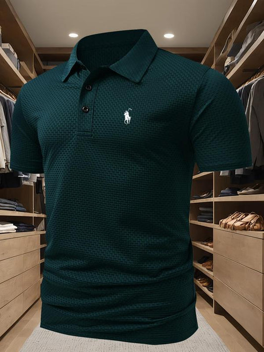 Men's Regular Fit Polo Shirt Short Sleeve Collared Top