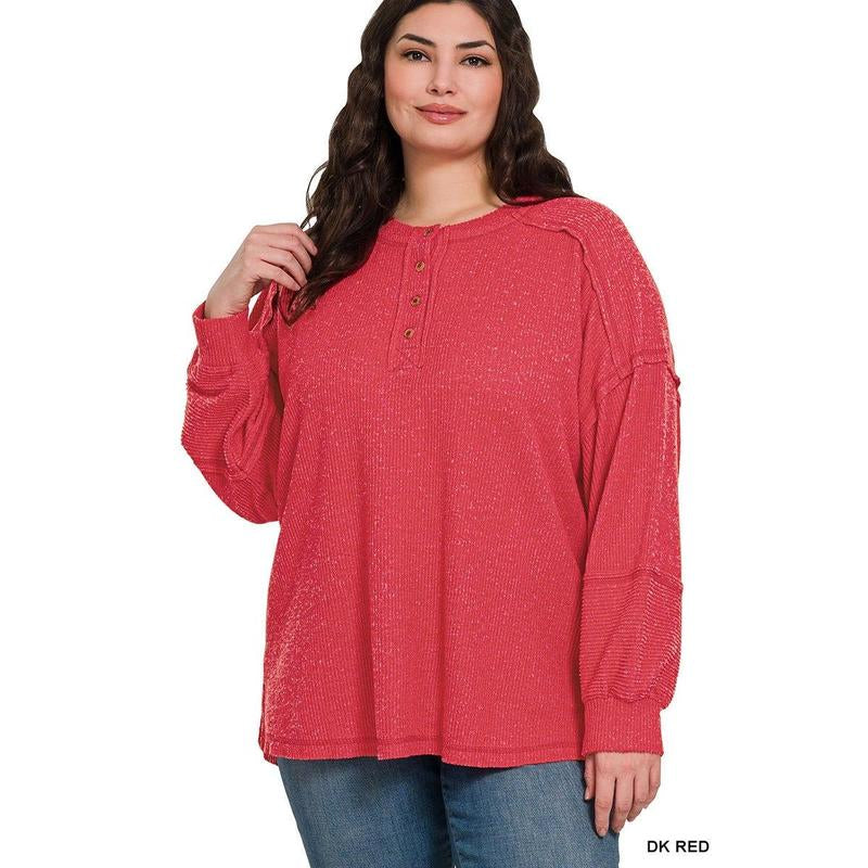 All Day Ease Henley Sweater